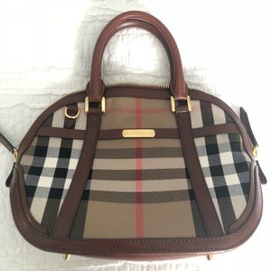 Burberry Orchard Birdle house bowling satchel